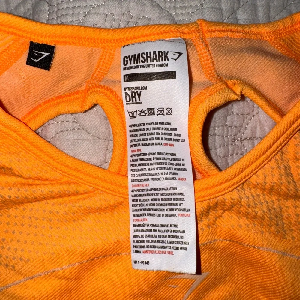 5- ULTRA SEAMLESS GYMSHARK CROP TOPS- BLACK, BLUE, PINK, TEAL, & ORANGE MEDIUM - Picture 15 of 15